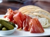 Iberico Jamon with Cornichon Butter Warm & Bread