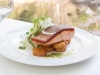 Seared Salmon with Kipfler Potato, Herb Salad and Coriander Sambal