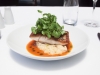 Crispy Skinned Barramundi with Crushed Kipflers, Watercress Tomato and Dill Sauce