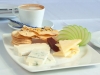 Cheese plate to share: Gorgonzola Dolce, Pyengana Clothbound Cheddar	 and Lingot D’Argental.