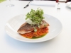 Crispy Skinned Barramundi with Pepperonata & Spiced Labna