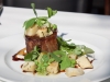 Pressed Lamb Shoulder with Tzatziki, Warm Herbed Potato & Pea Dressing, Jus