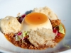 Cre’me Caramel Pannacotta with Orange & Toasted Macadamia Nuts