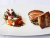 Market Fish with Heirloom Tomato & Buffalo Mozzarella Salad and Salsa Verde